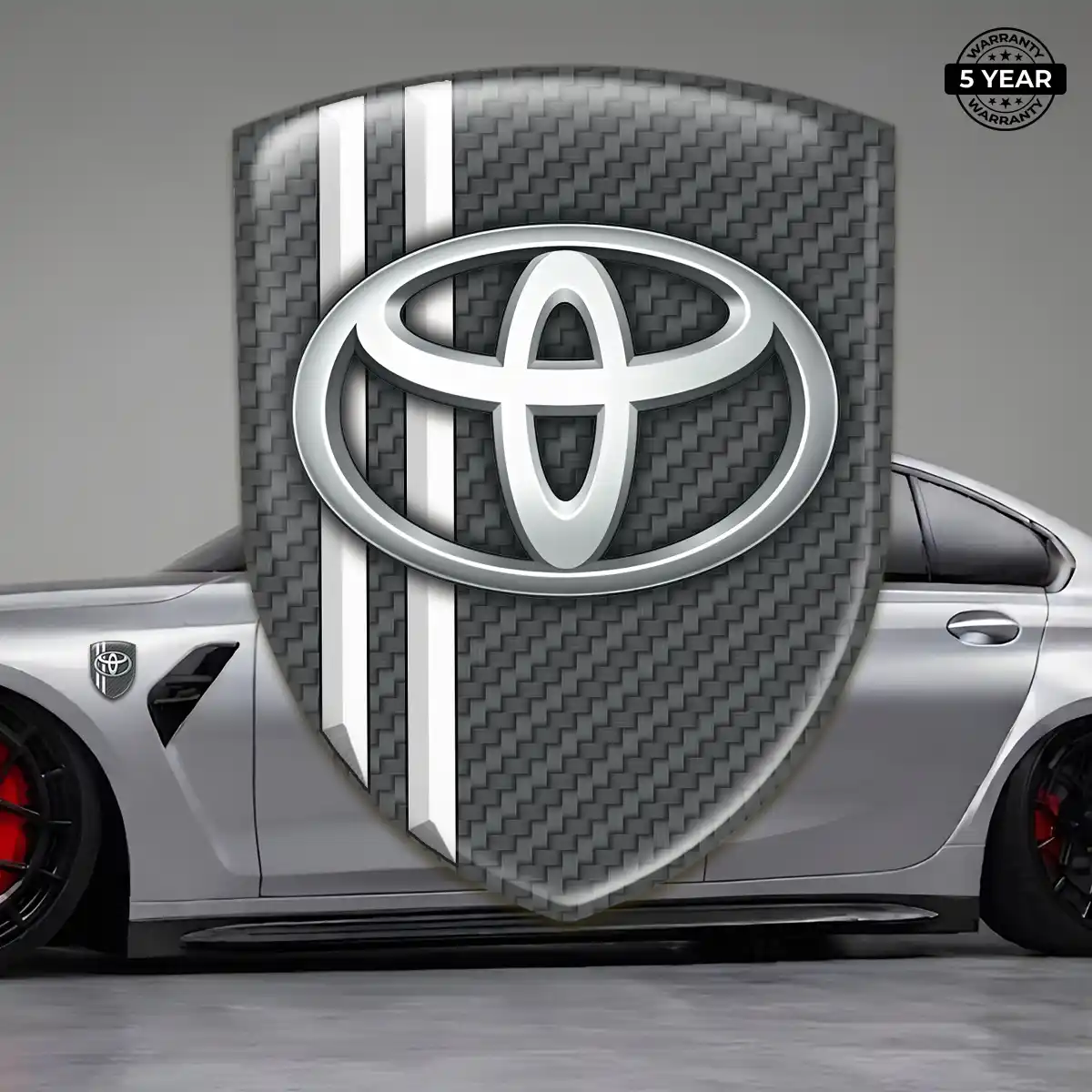 Toyota 3D Domed Sticker Sleek Style