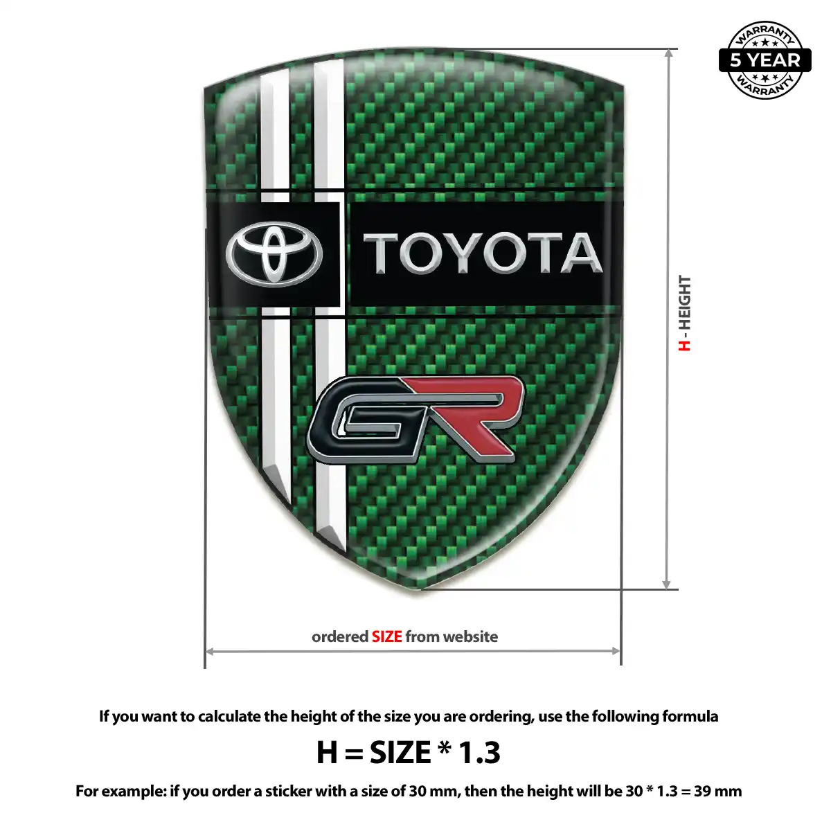 Toyota Automotive Emblem Sticker Sleek Style