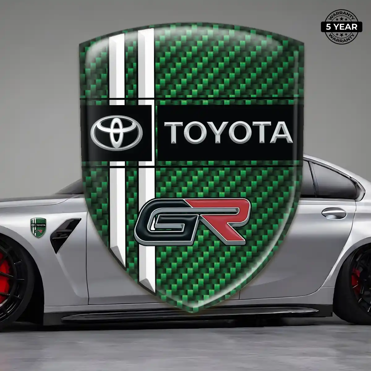 Toyota Automotive Emblem Sticker Sleek Style