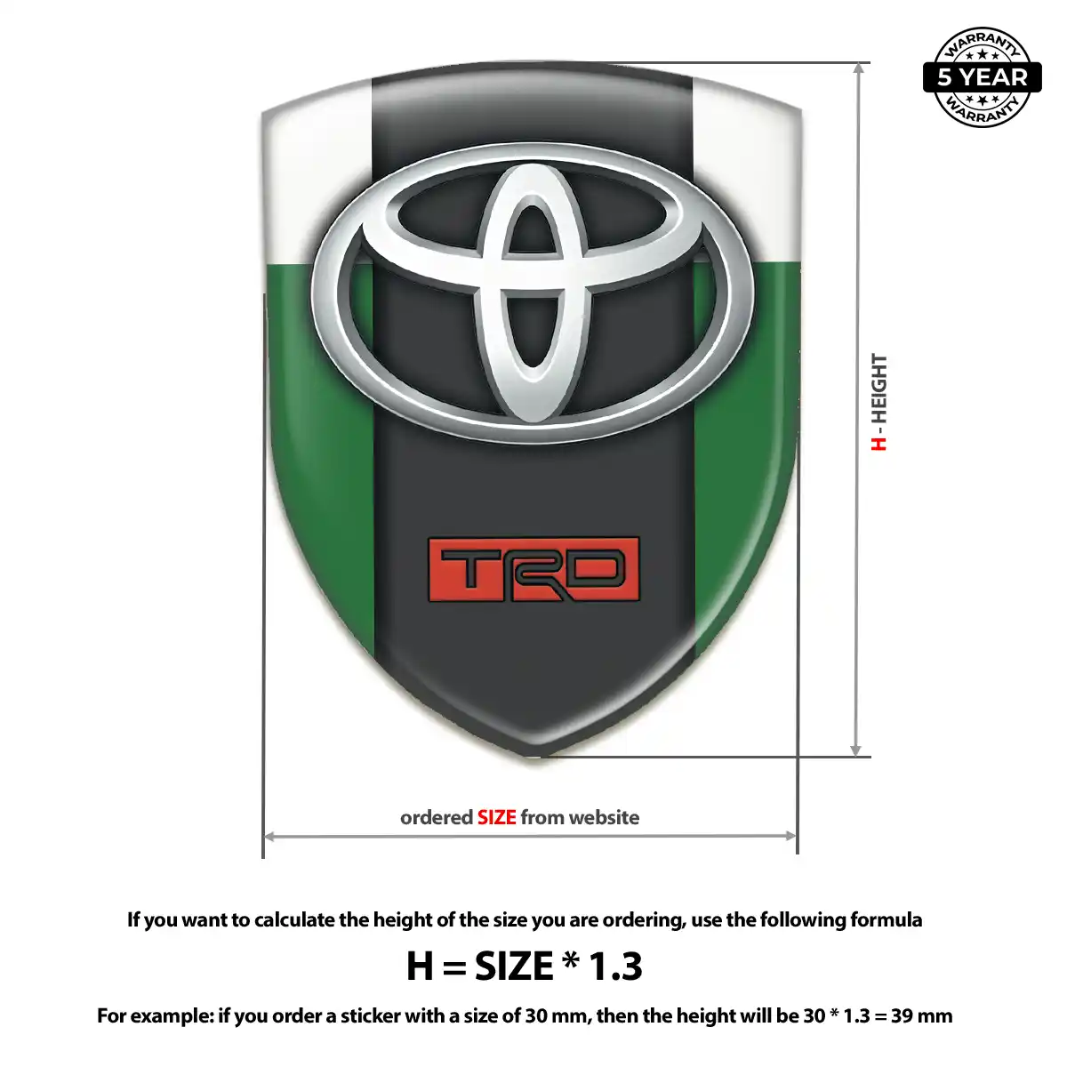 Toyota Automotive Logo Sticker Sleek Style