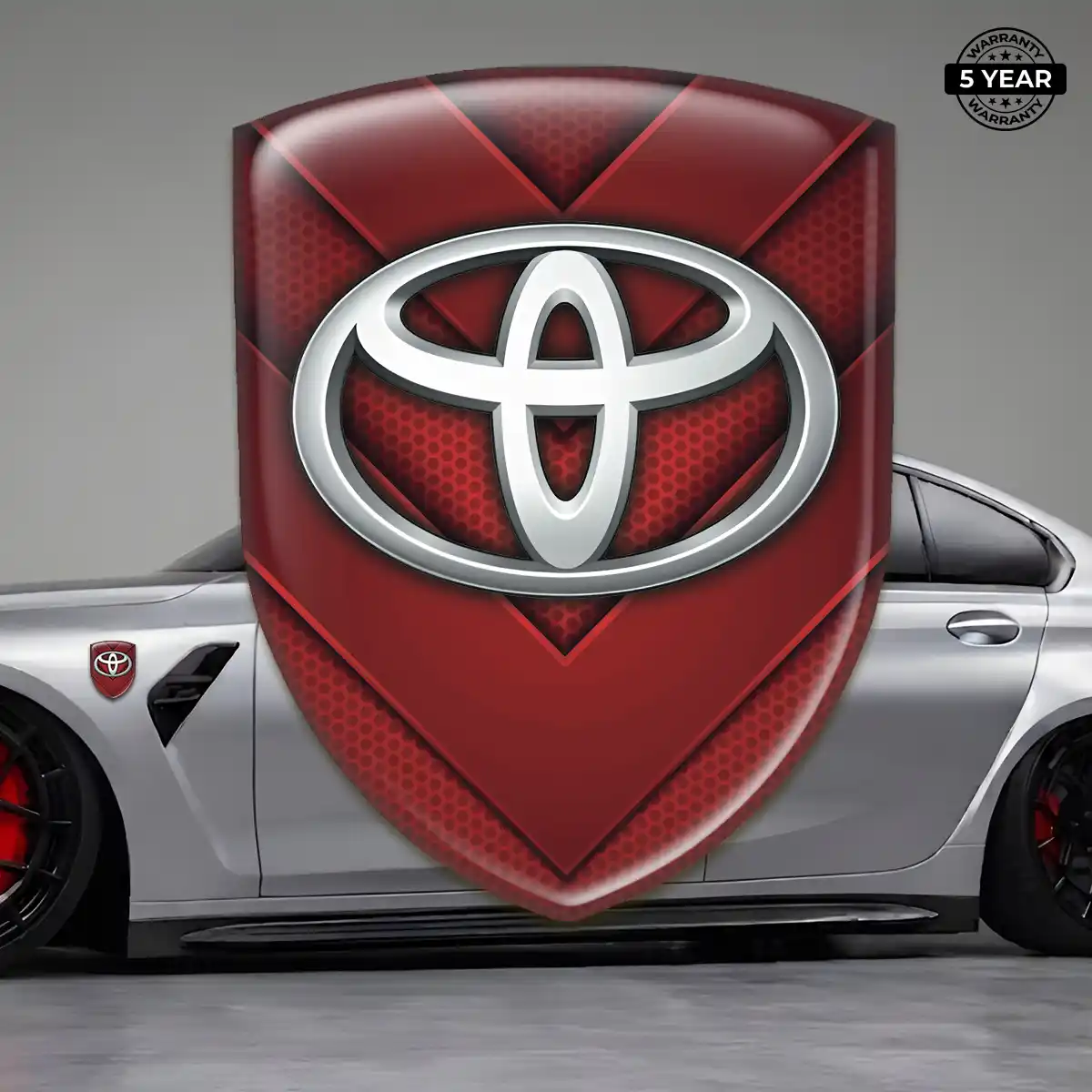 Toyota Automotive Resin Decal Sleek Style