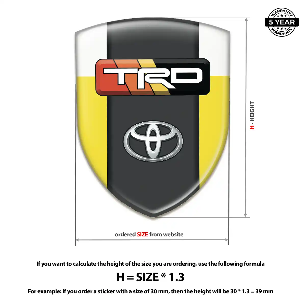 Toyota Badge Sleek Style