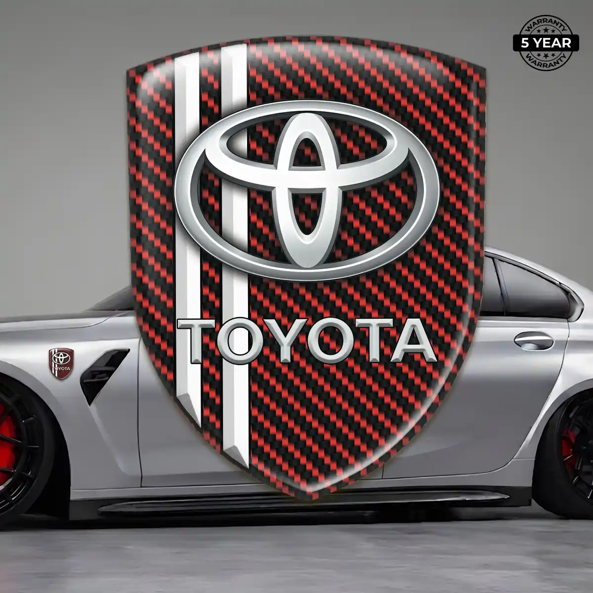 Toyota Car Emblem Decal Sleek Style