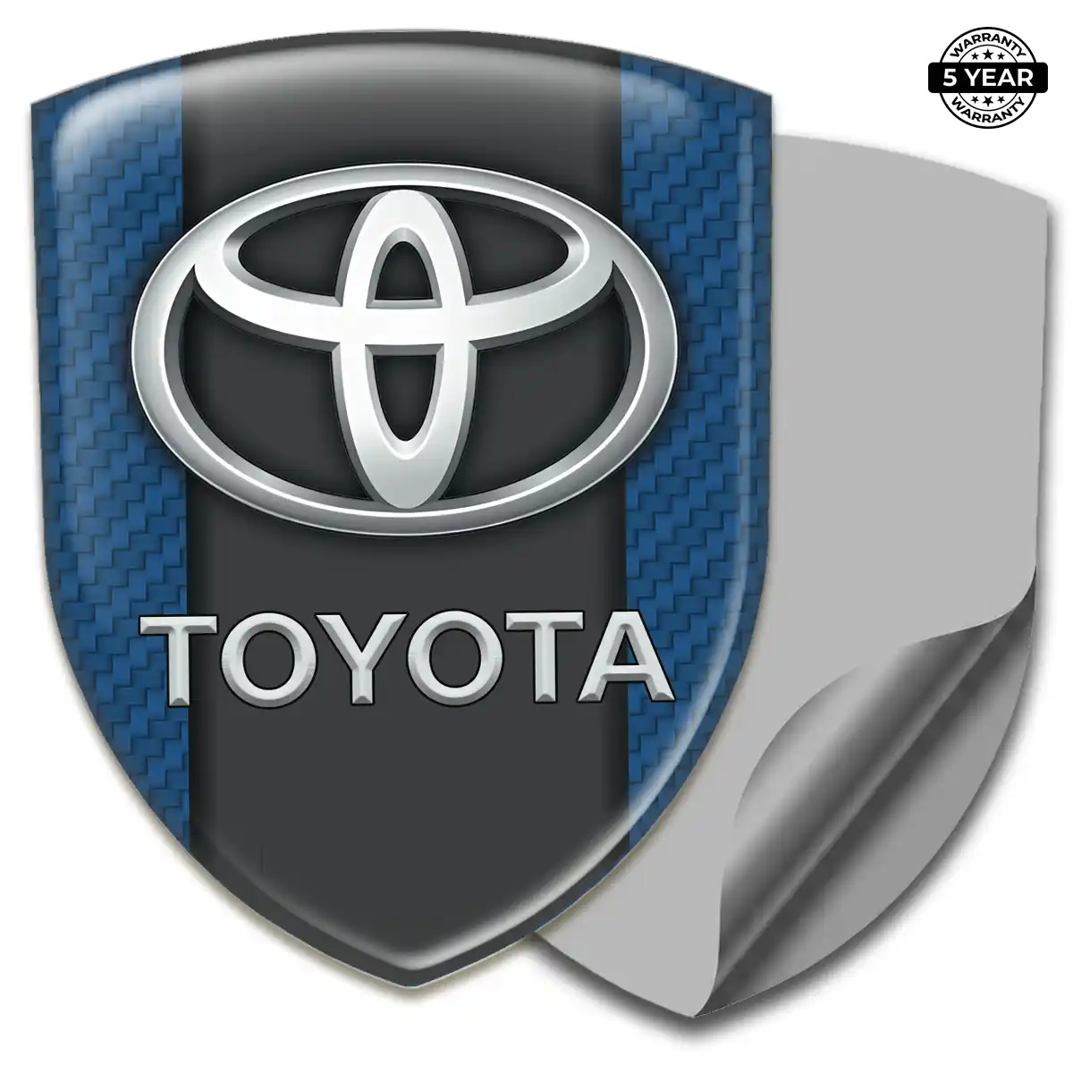 Toyota Car Emblem Overlay Sleek Style