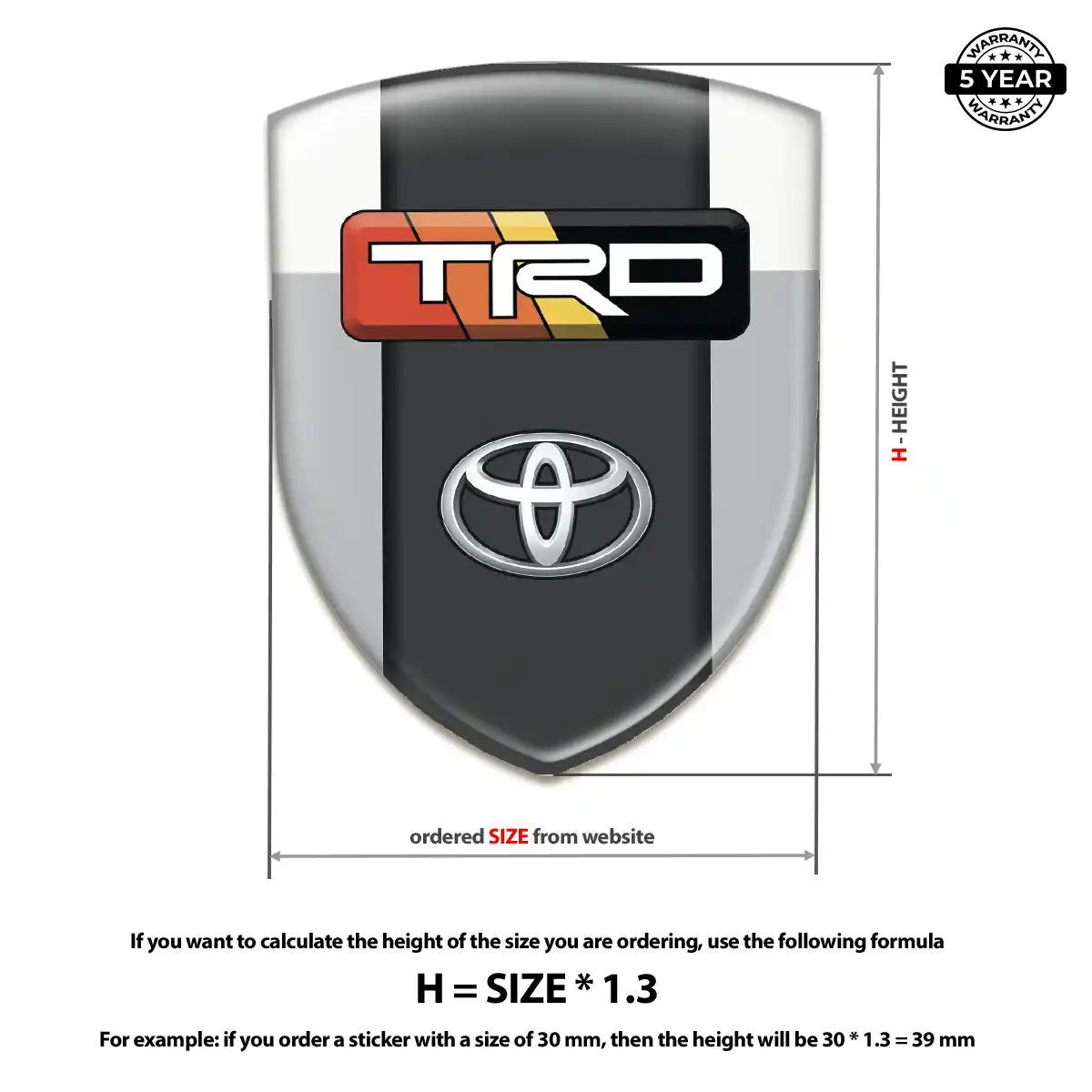 Toyota Car Emblem Sticker Sleek Style