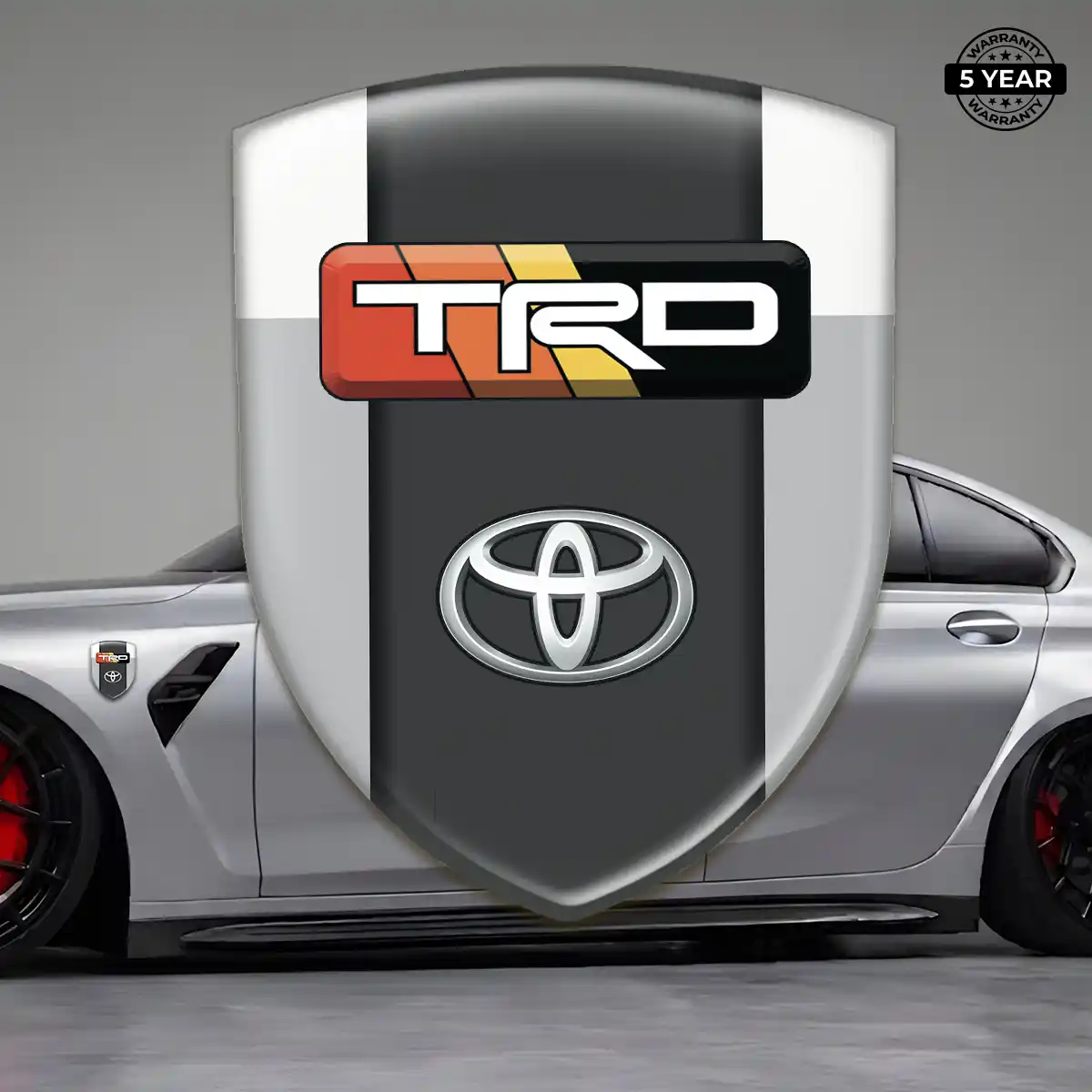 Toyota Car Emblem Sticker Sleek Style