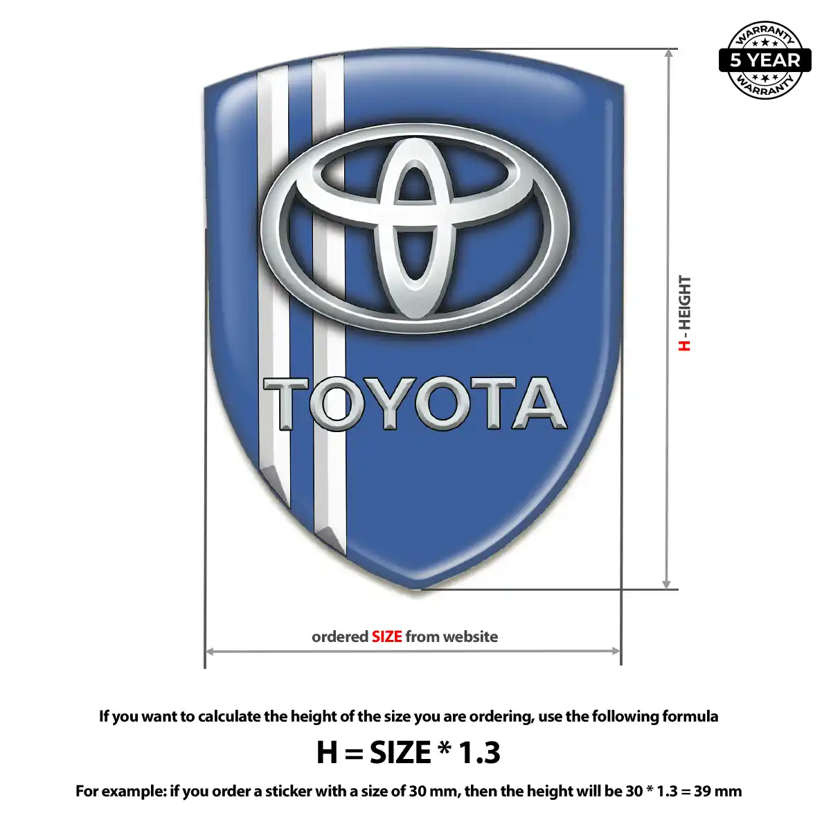 Toyota Car Logo Decal Sleek Style