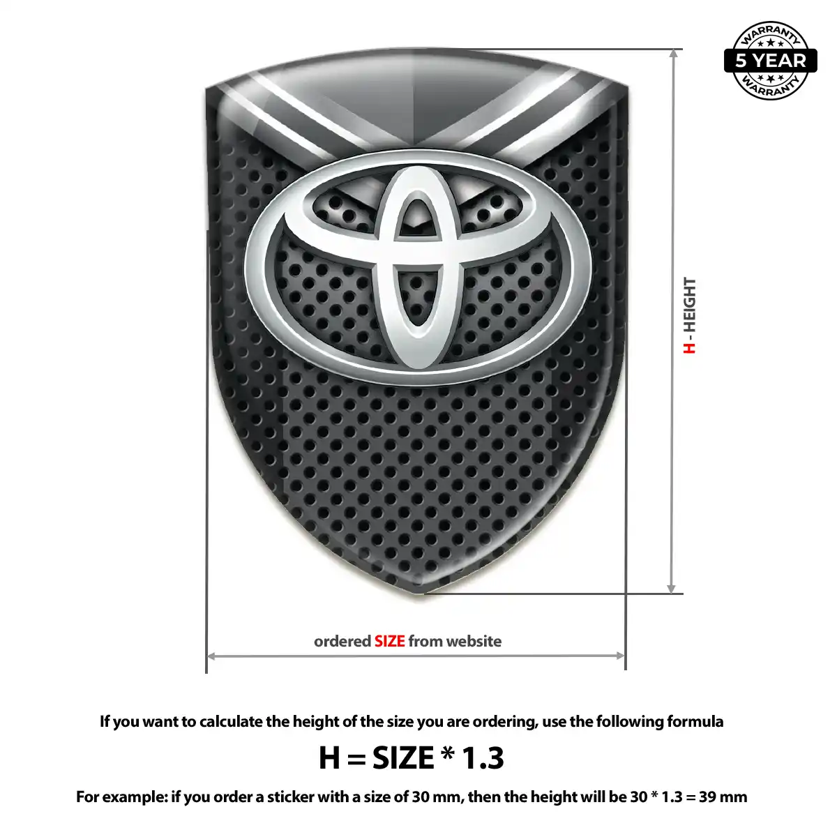 Toyota Crest Emblem Sleek Style