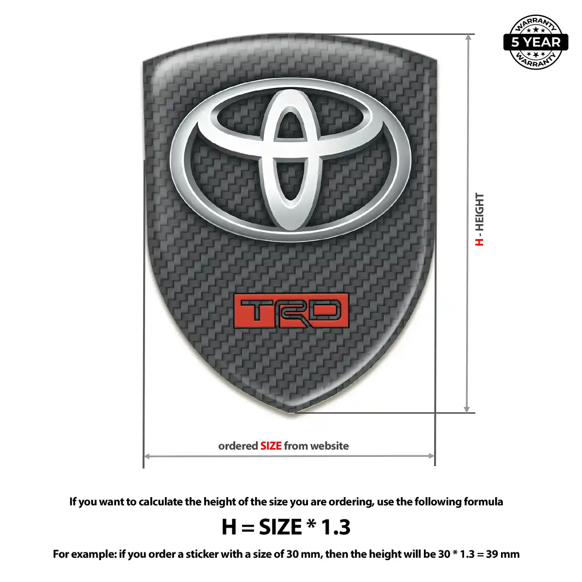 Toyota Crest Logo Emblem Sleek Style