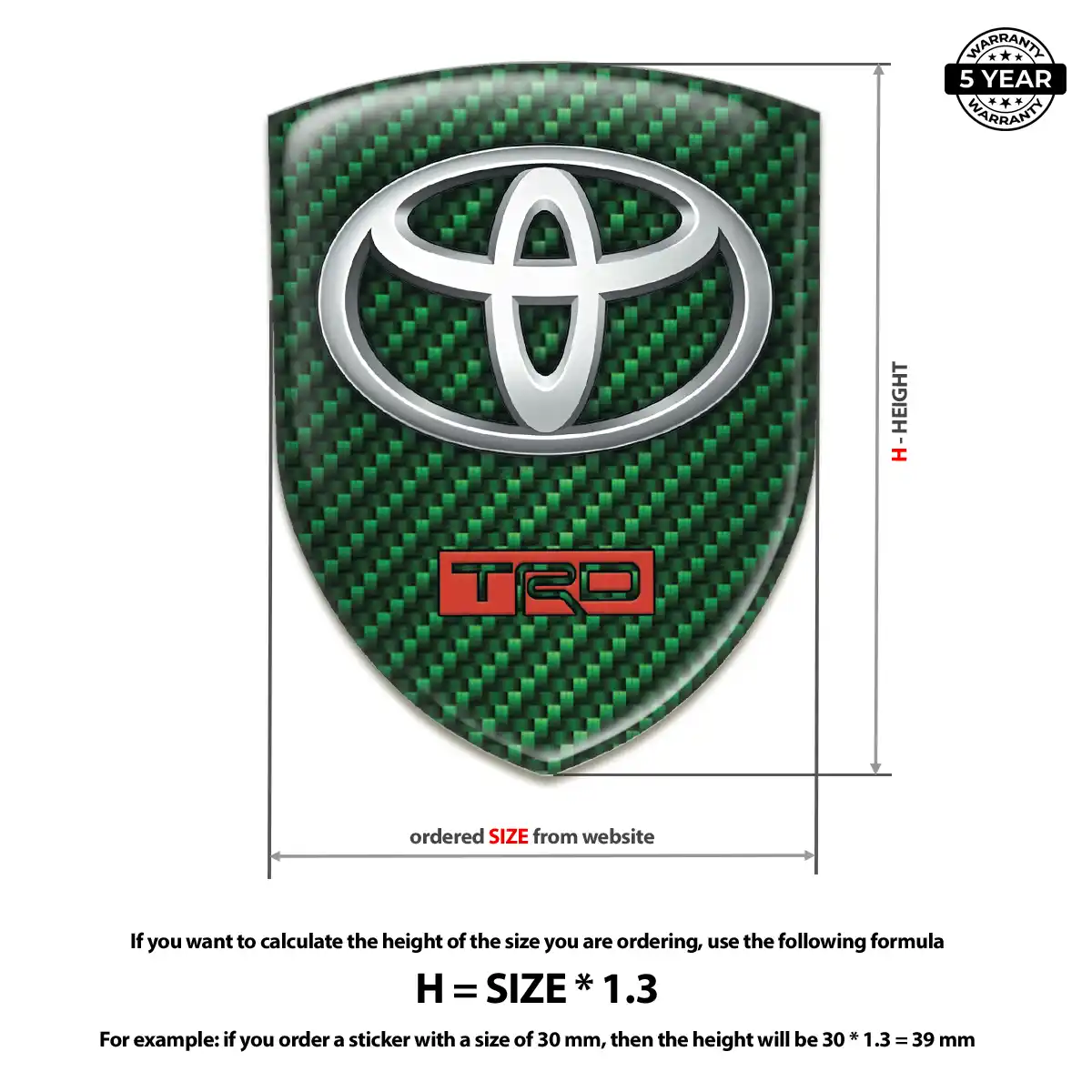 Toyota Domed Emblem Refined Design
