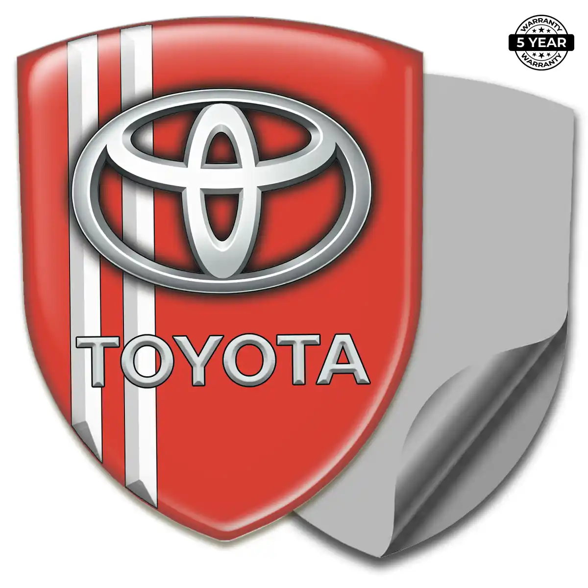 Toyota Domed Logo Sticker Sleek Style