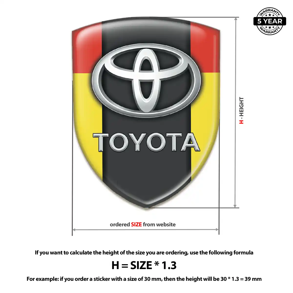 Toyota Emblem Shield Sleek Style