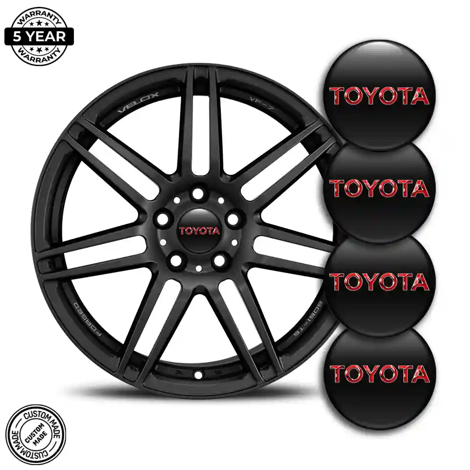 Toyota Emblem Wheel Center Caps Stylish Design