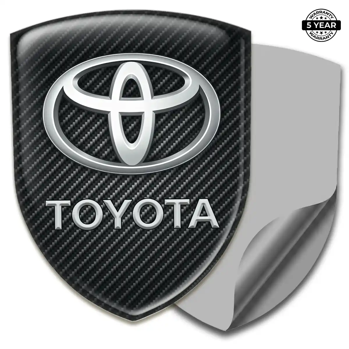 Toyota Epoxy Domed Sticker Sleek Style
