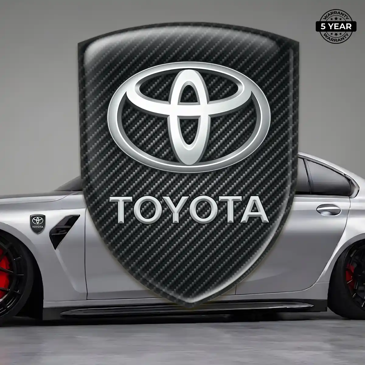 Toyota Epoxy Domed Sticker Sleek Style