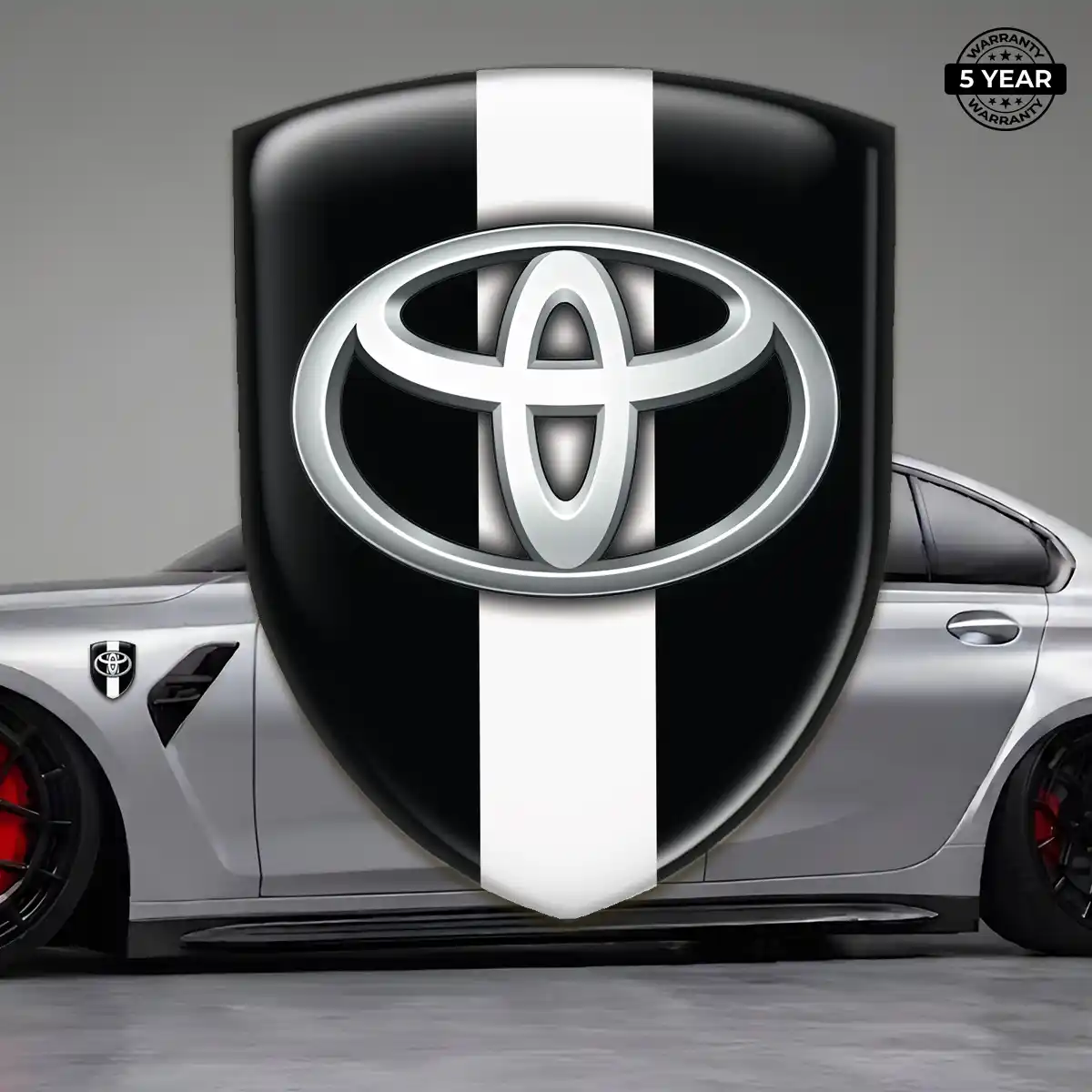 Toyota Gel Badge Sticker Sleek Style
