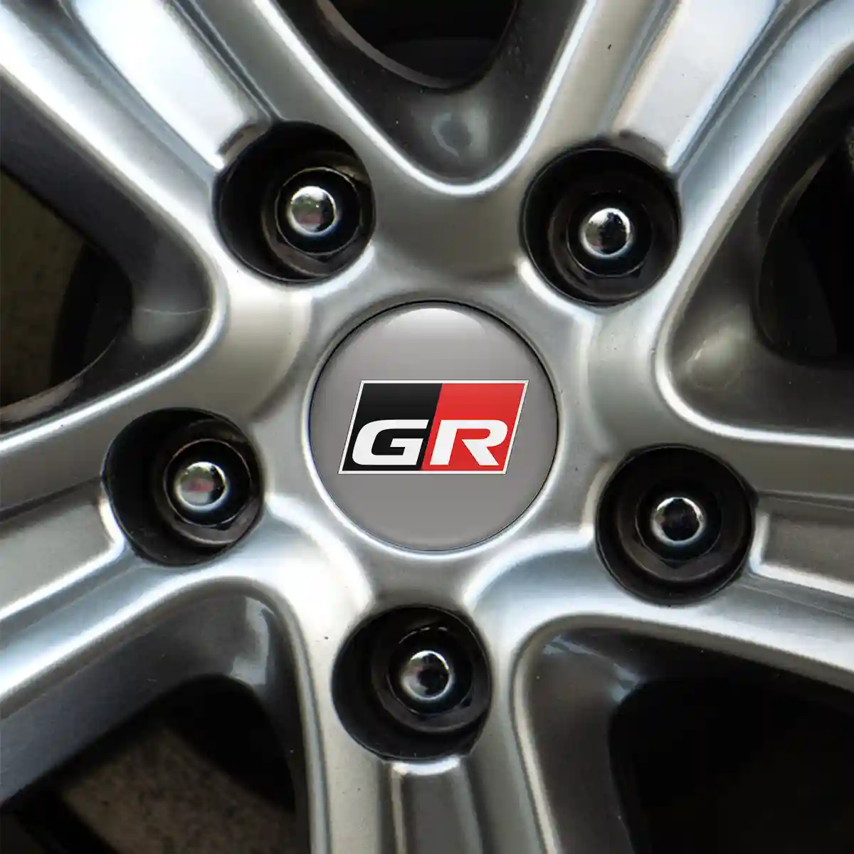 Toyota GR Domed Sticker Self-Adhesive Stylish Design