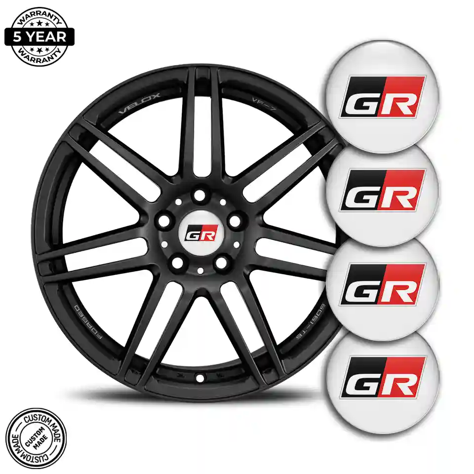Toyota GR Domed Sticker Stylish Design
