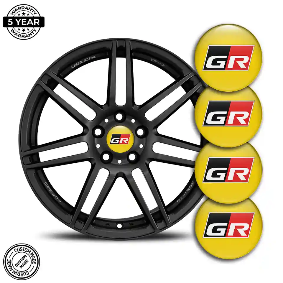 Toyota GR Emblem Badge Self-Adhesive Stylish Design