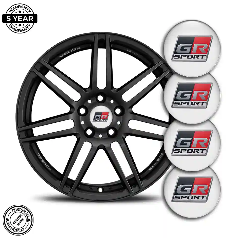 Toyota GR Emblem Center Hub Cap Self-Adhesive Stylish Design