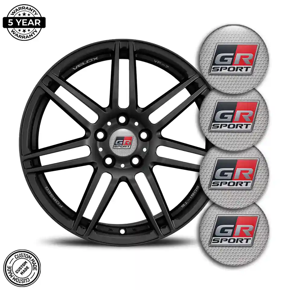 Toyota GR Emblem Wheel Center Caps Stylish Design