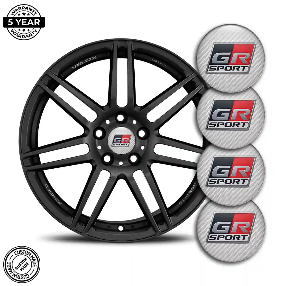 Toyota GR Logo Emblem Self-Adhesive Stylish Design