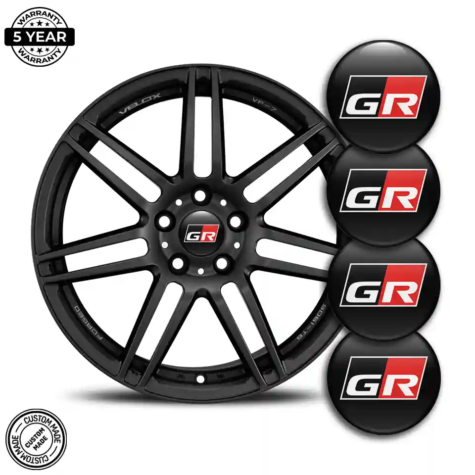Toyota GR Logo Silicone Emblem Stylish Design