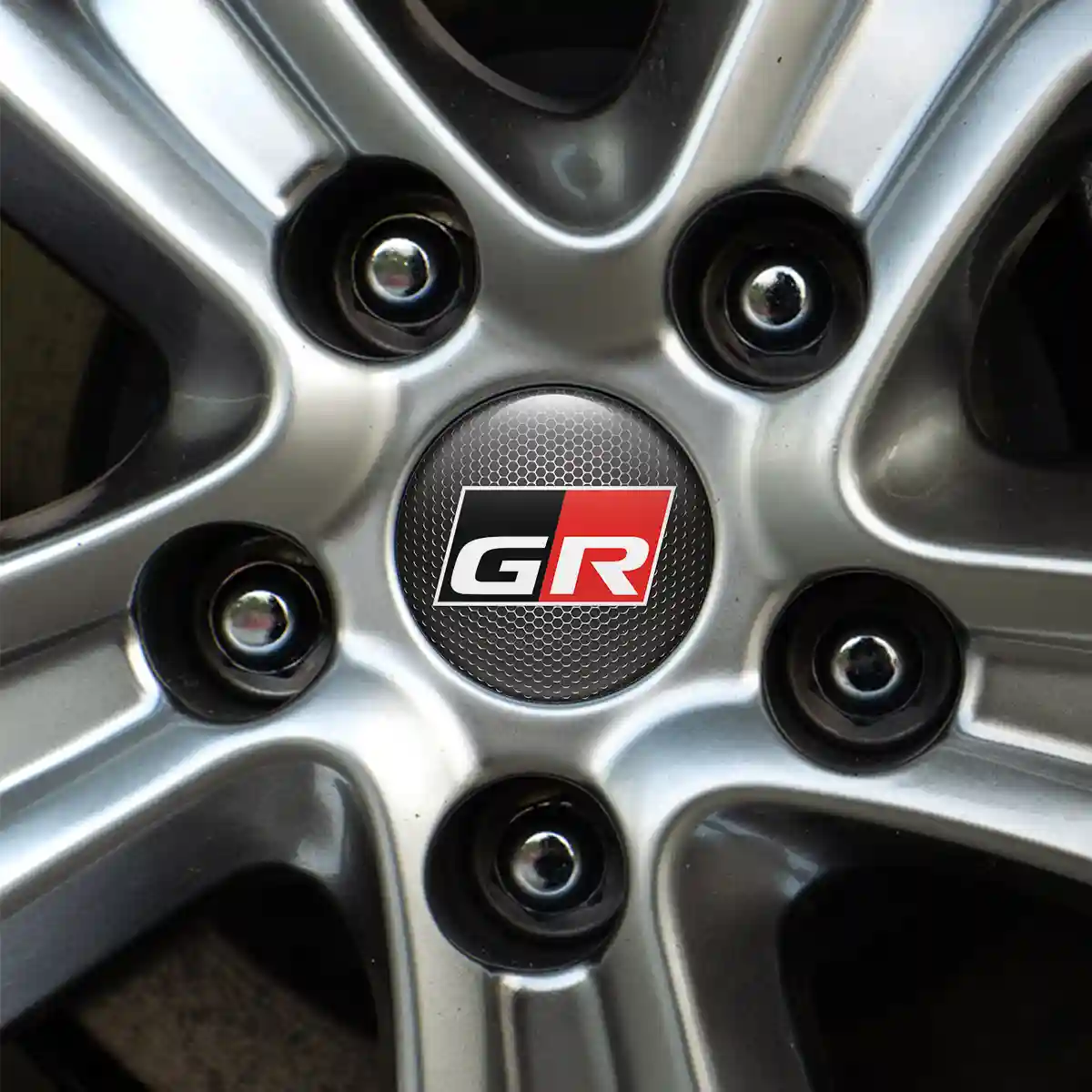 Toyota GR Logo Silicone Sticker Self-Adhesive Stylish Design
