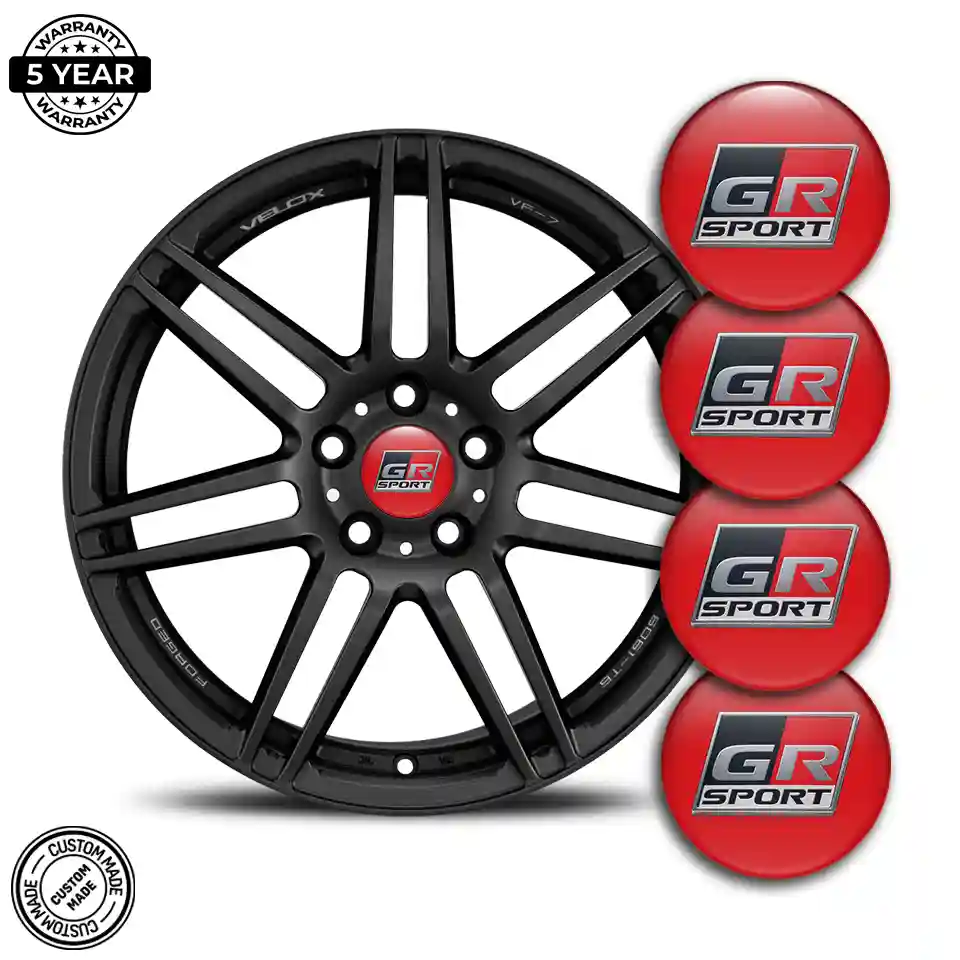 Toyota GR Silicone Sticker Self-Adhesive Stylish Design