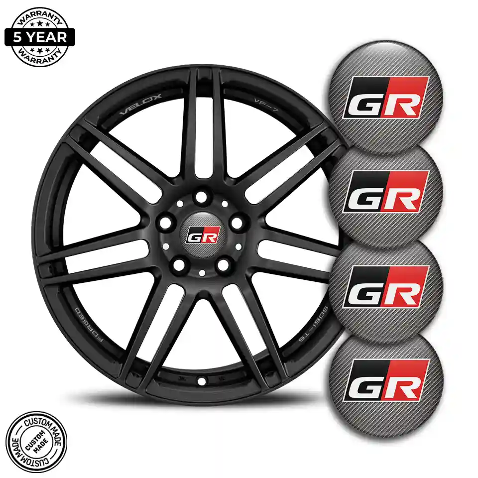 Toyota GR Wheel Emblem Self-Adhesive Stylish Design