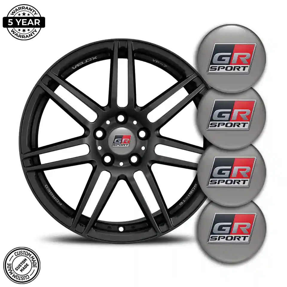 Toyota GR Wheel Emblems Stylish Design