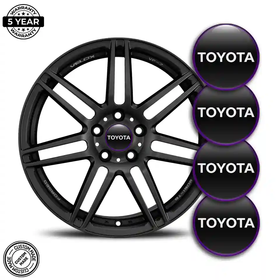 Toyota Logo Silicone Badge Stylish Design