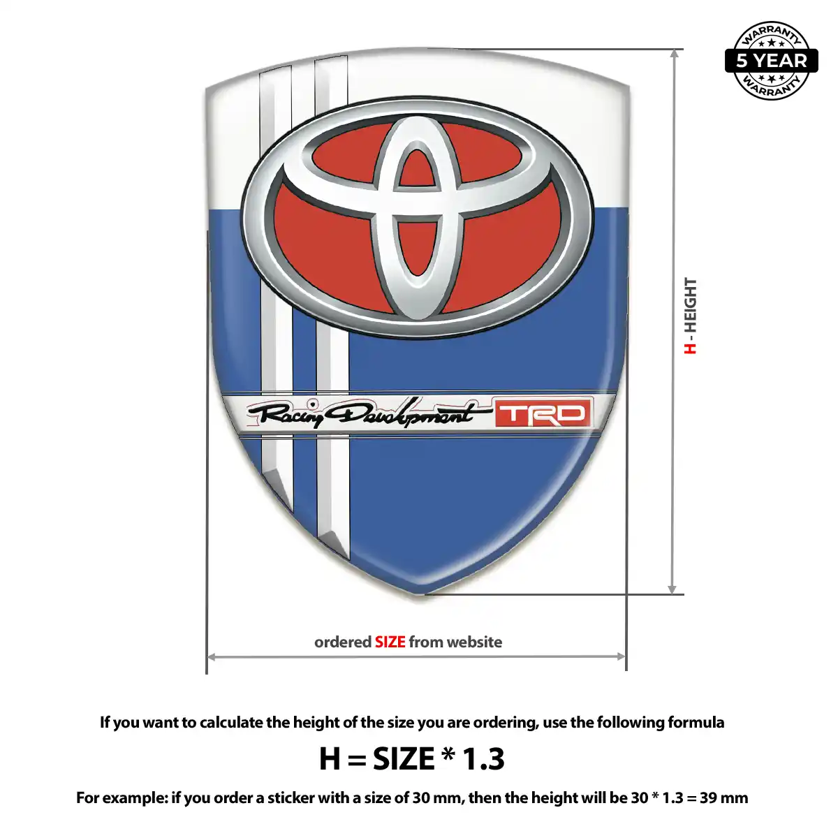 Toyota Logo Sticker Refined Design