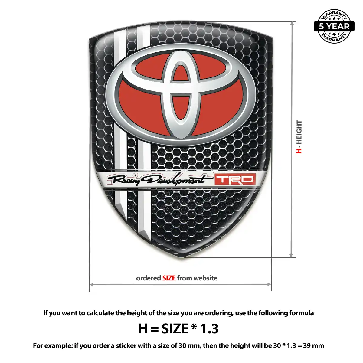 Toyota Logo Sticker Sleek Style