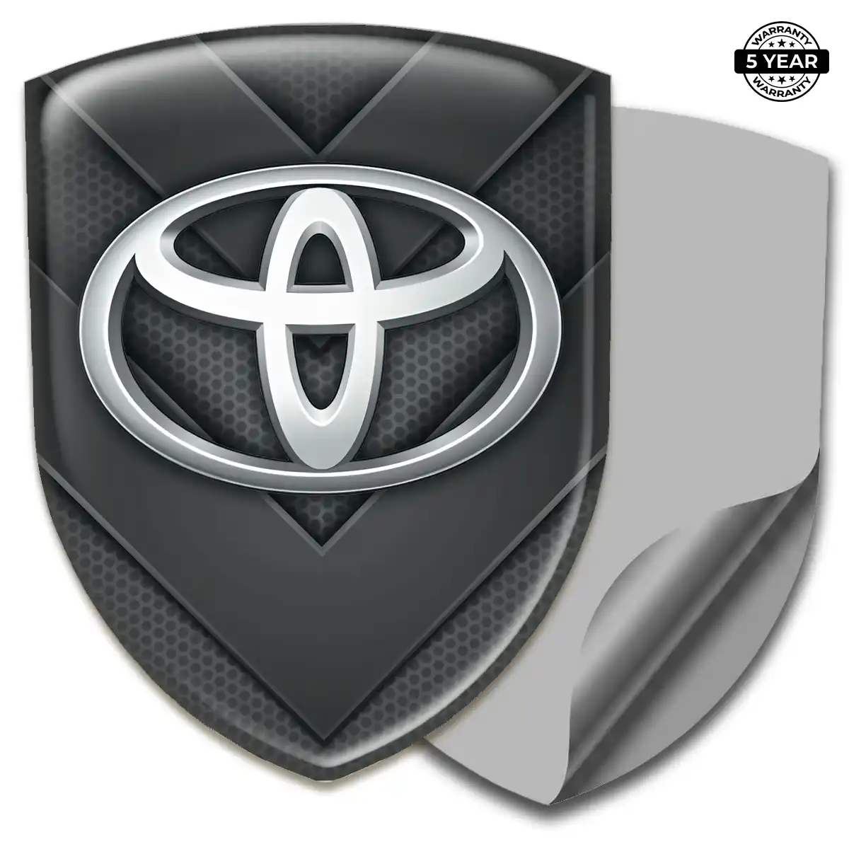 Toyota Polyurethane Domed Sticker Sleek Style