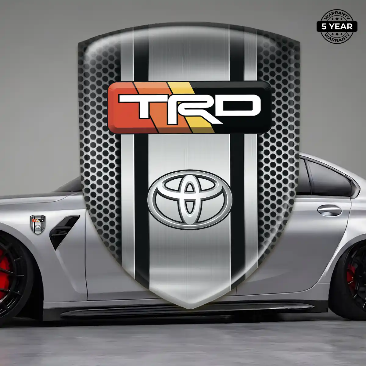 Toyota Resin Badge Sticker Sleek Style