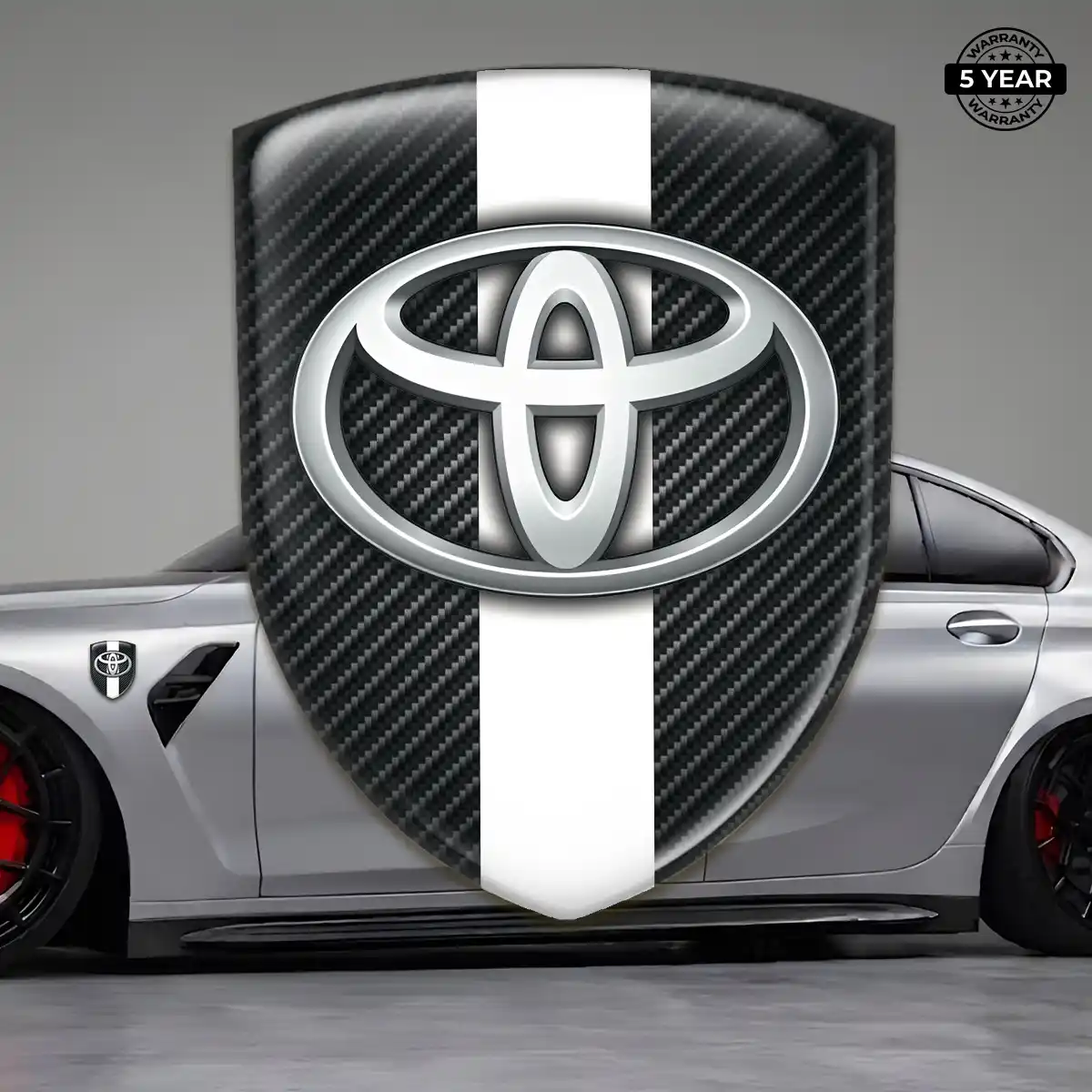 Toyota Resin Domed Sticker Sleek Style
