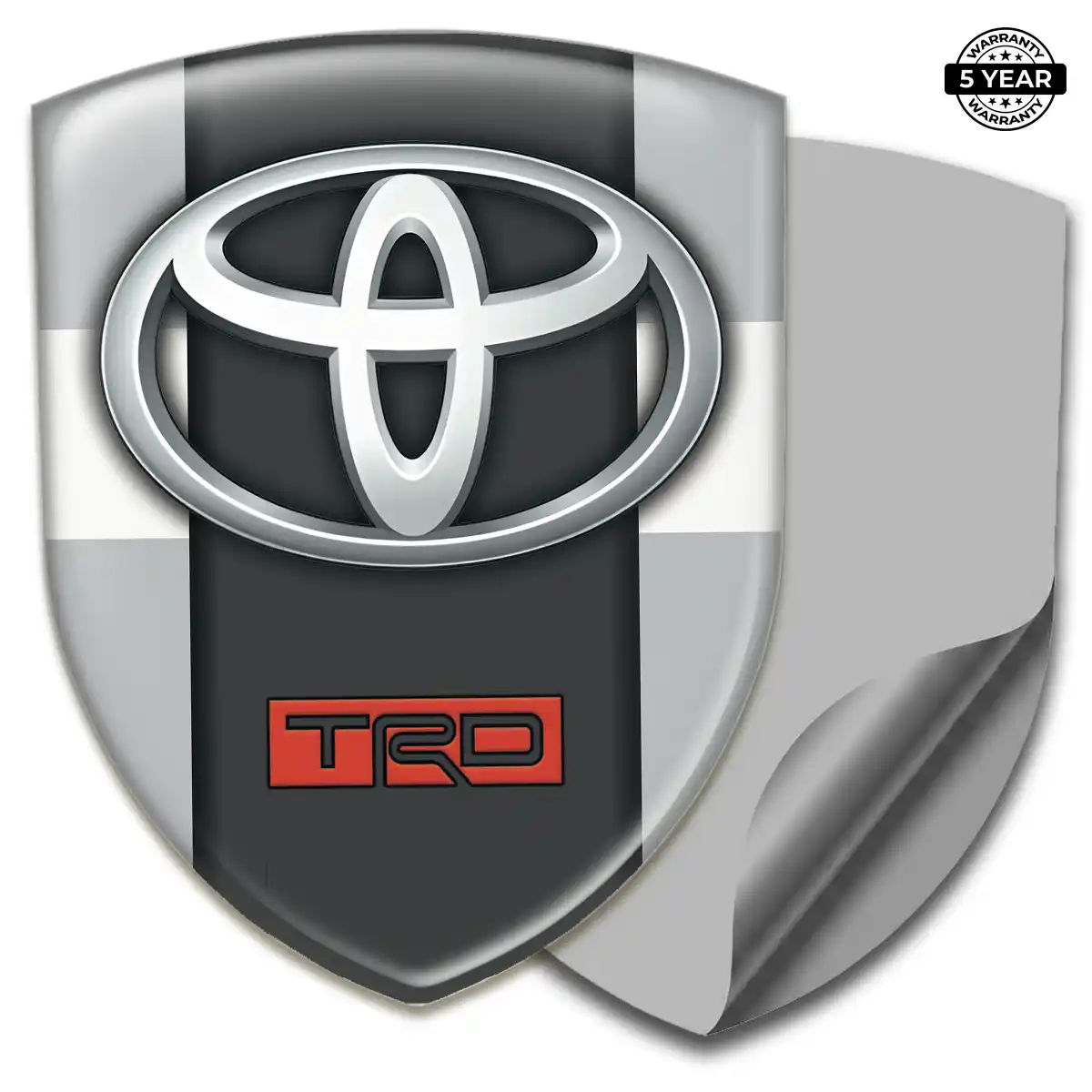 Toyota Resin Emblem Sticker Sleek Style