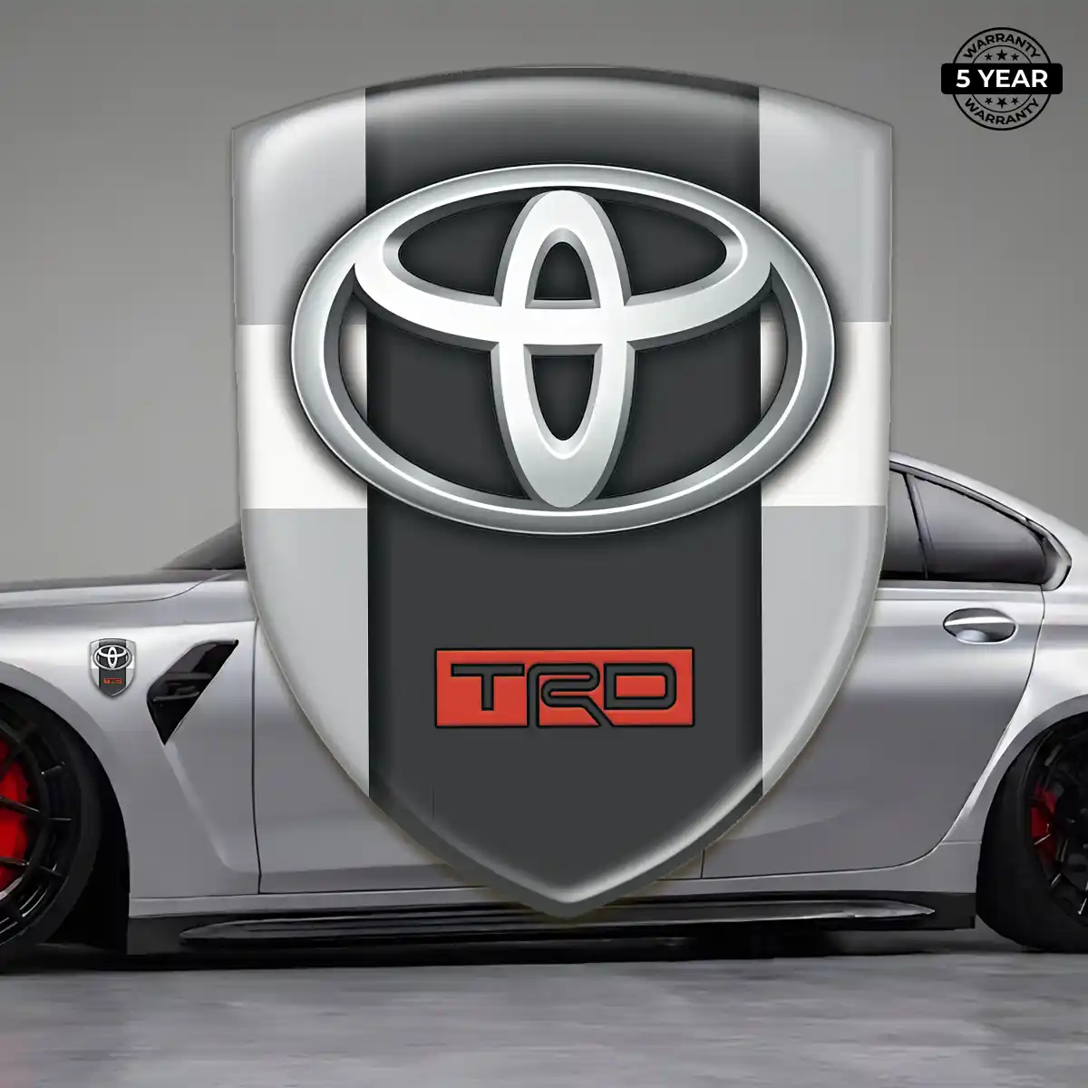 Toyota Resin Emblem Sticker Sleek Style