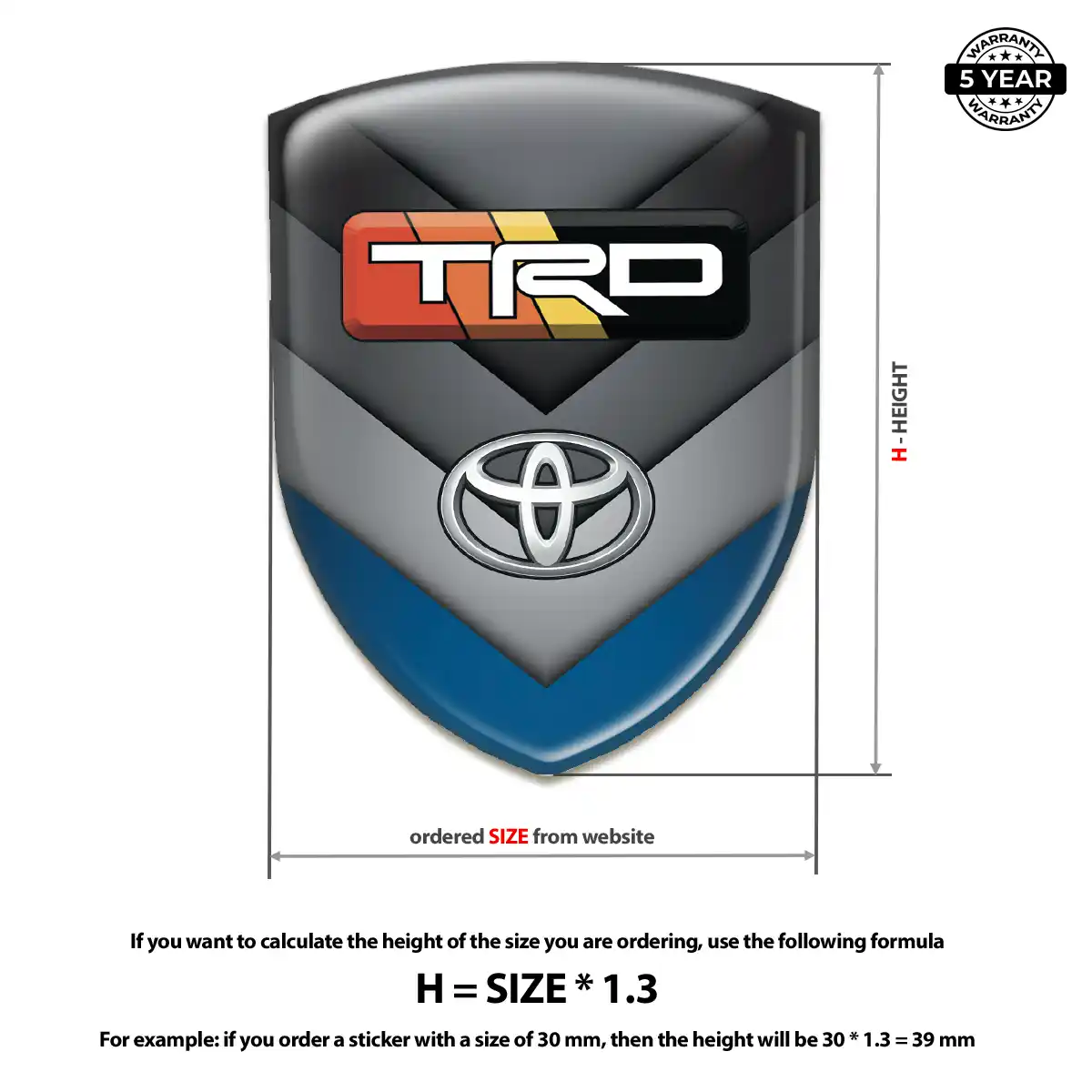 Toyota Silicone Badge Sleek Style
