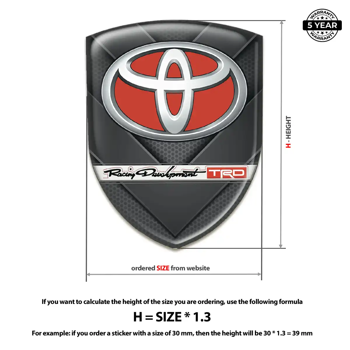 Toyota Silicone Emblem Refined Design