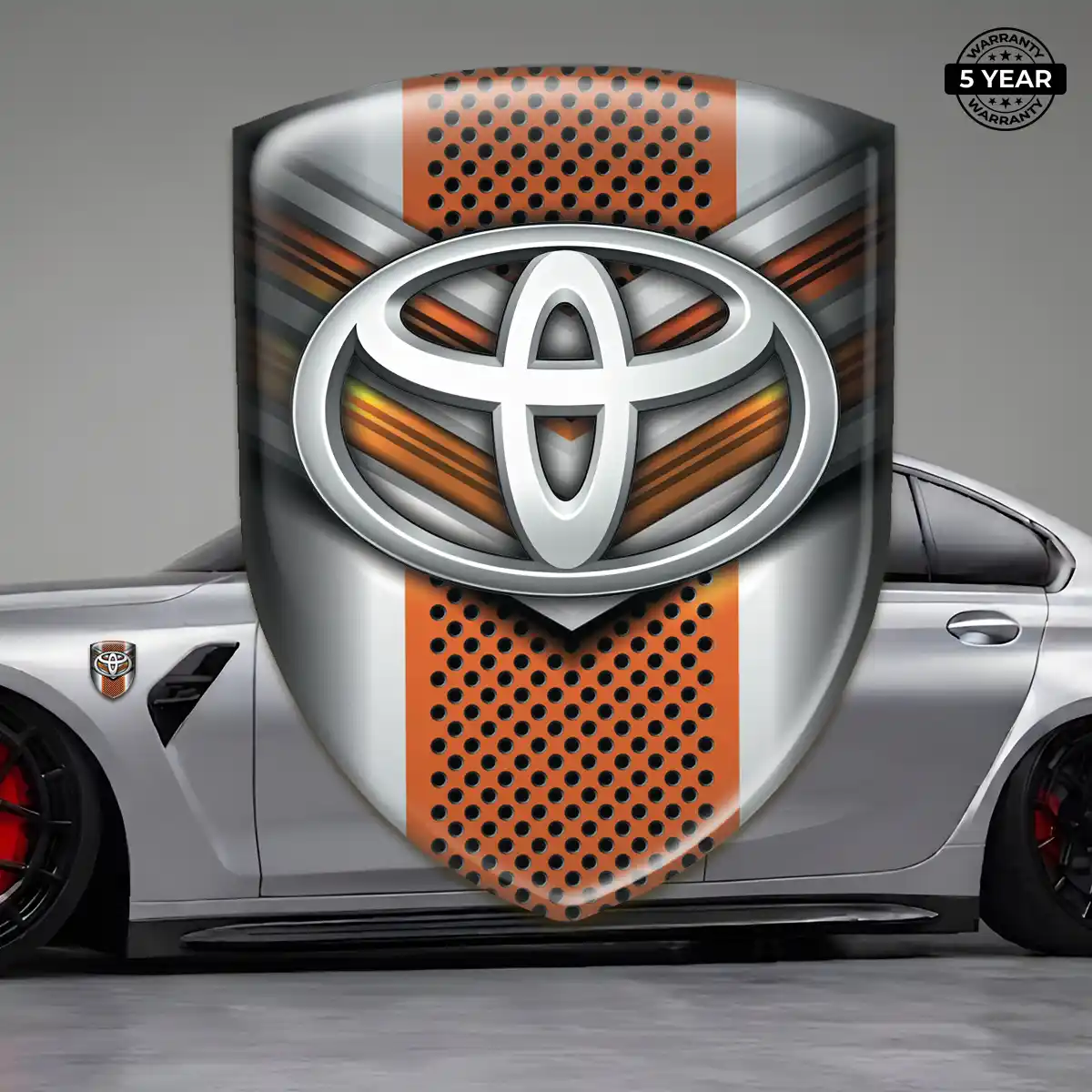 Toyota Silicone Sticker Sleek Style