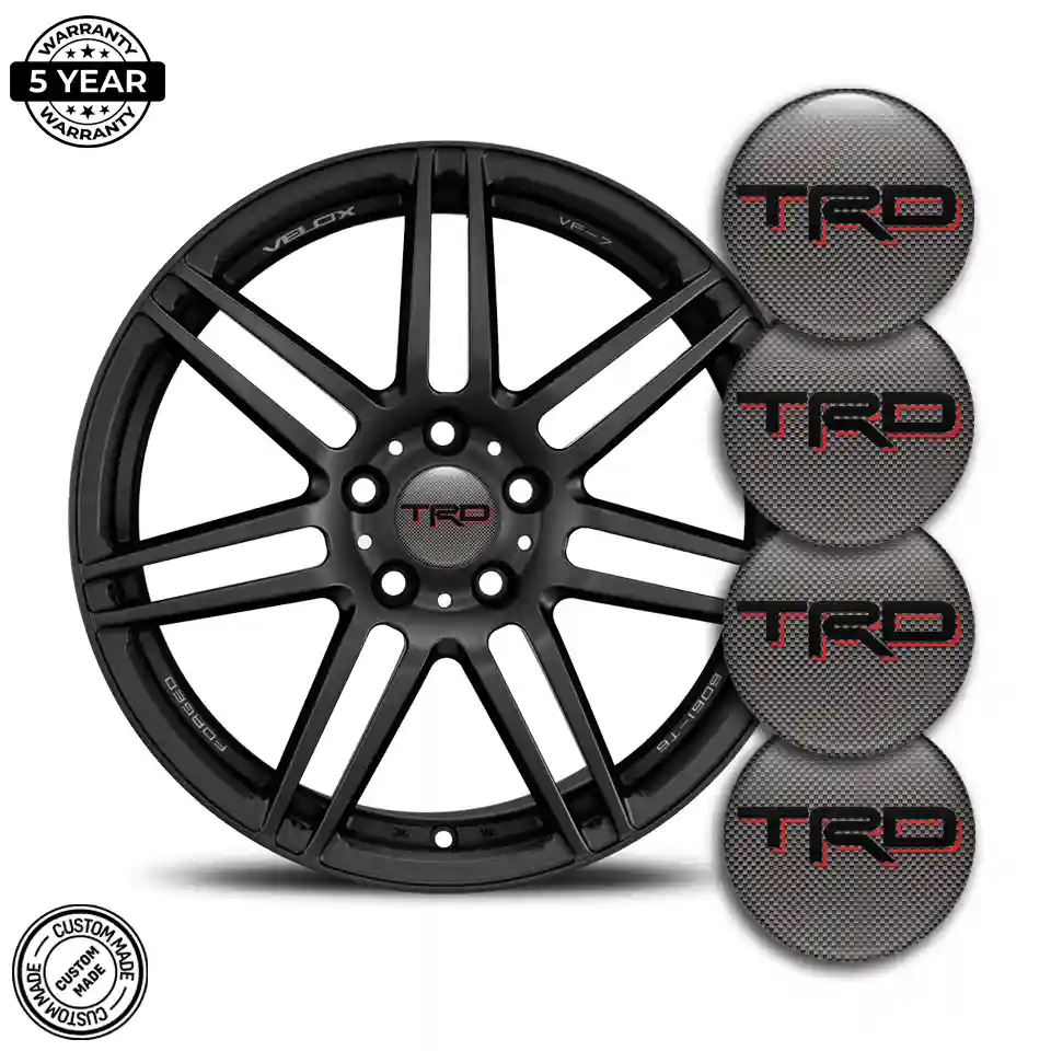Toyota TRD Domed Sticker Interior Design