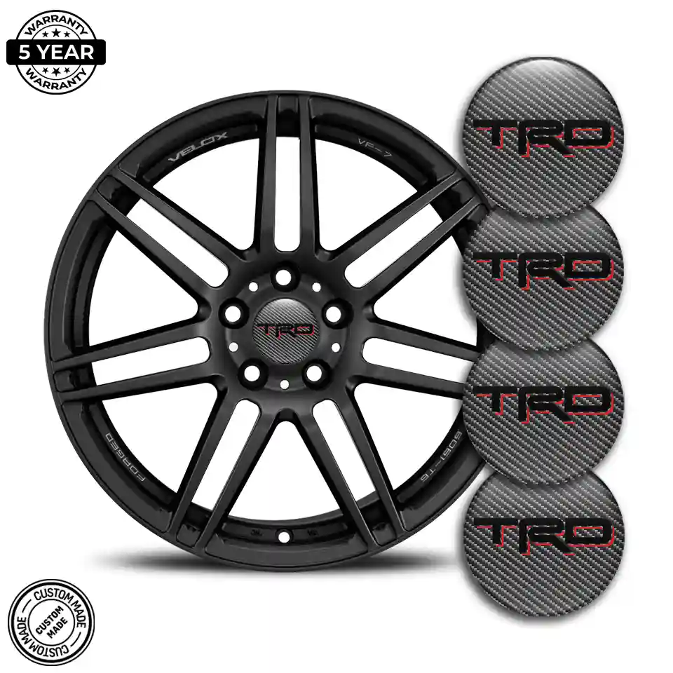 Toyota TRD Domed Sticker Self-Adhesive High Quality