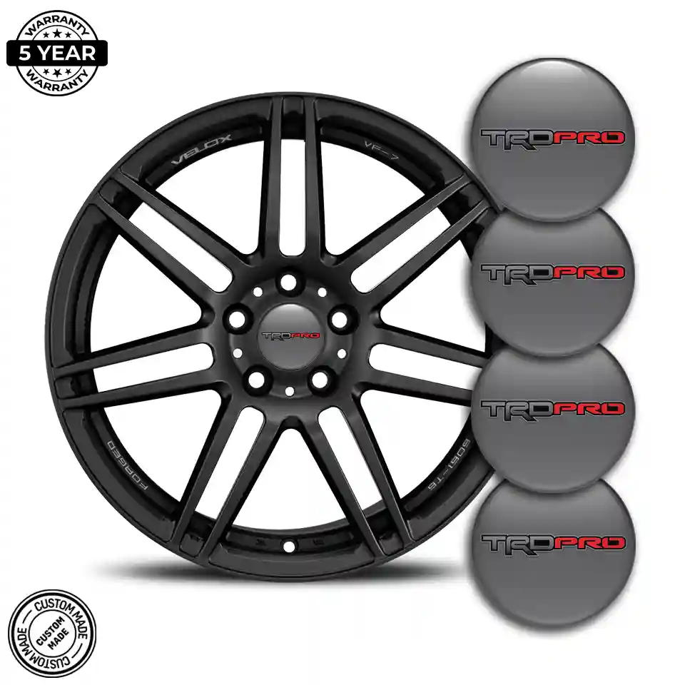Toyota TRD Domed Sticker Self-Adhesive Luxury Edition