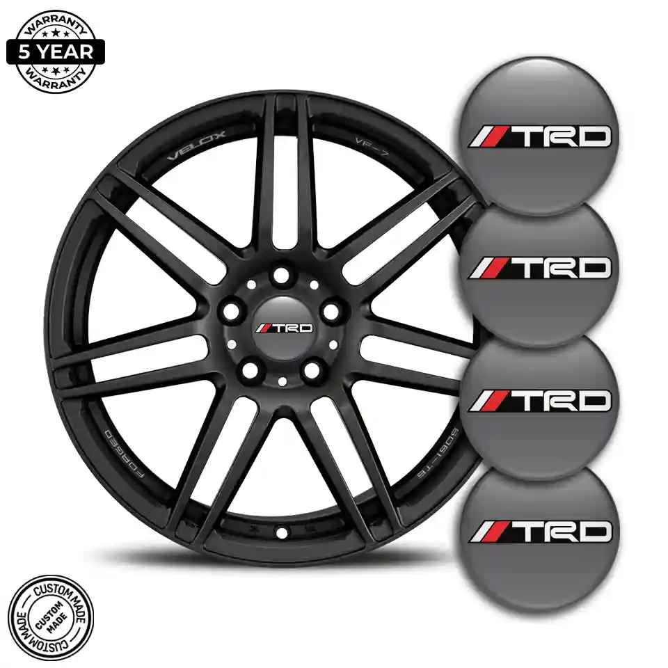 Toyota TRD Domed Sticker Stylish Design