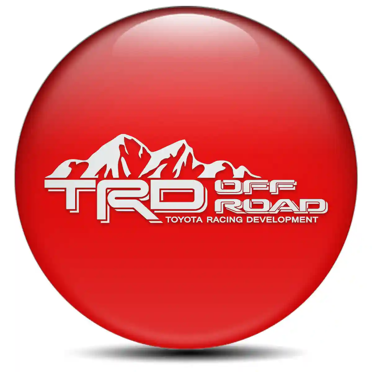 Toyota TRD Domed Sticker Tuning Car