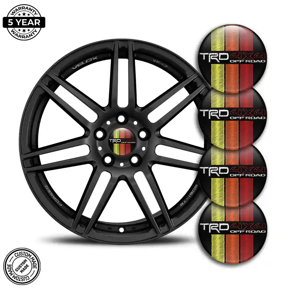 Toyota TRD Emblem Center Hub Cap Self-Adhesive Luxury Edition