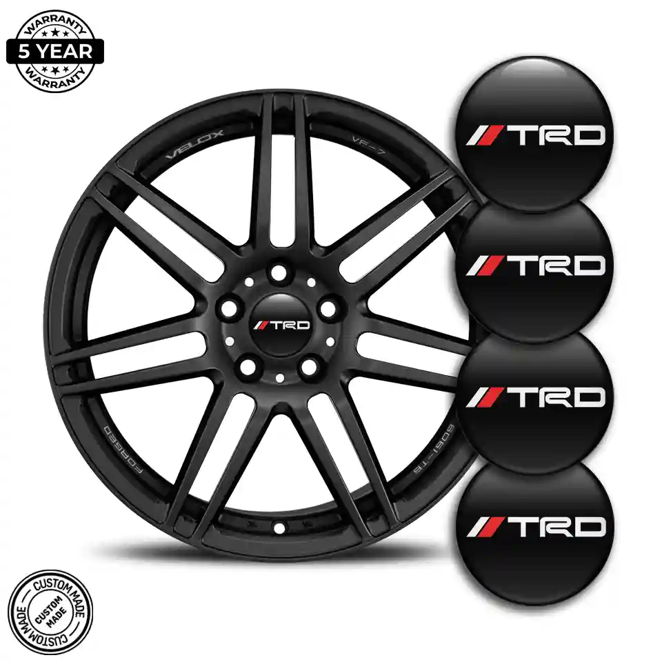 Toyota TRD Emblem Center Hup Cap Interior Design