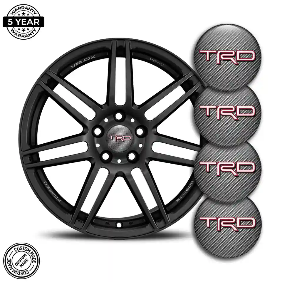 Toyota TRD Emblem Wheel Center Caps Premium Edition